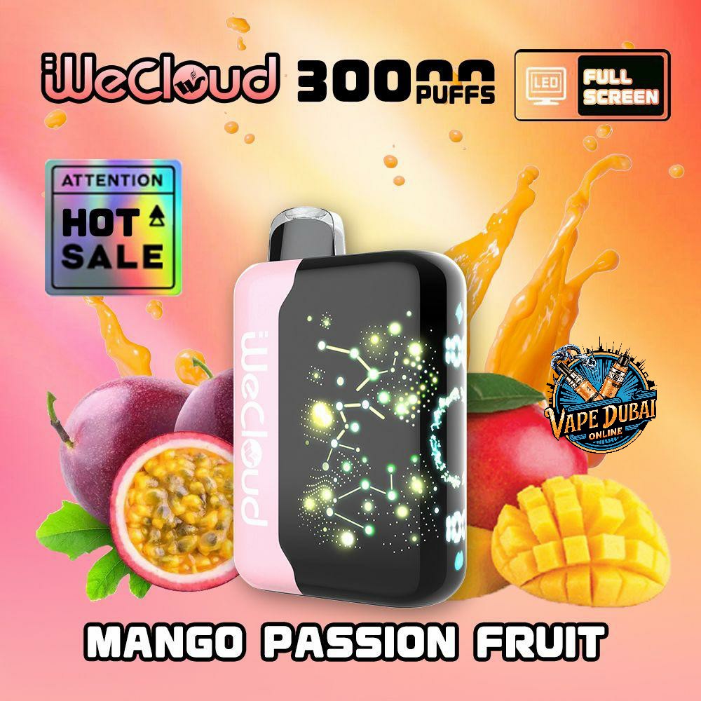 Wecloud 30000 Puffs Disposable Vape Dubai | 3D Screen & Adjustable Airflow
