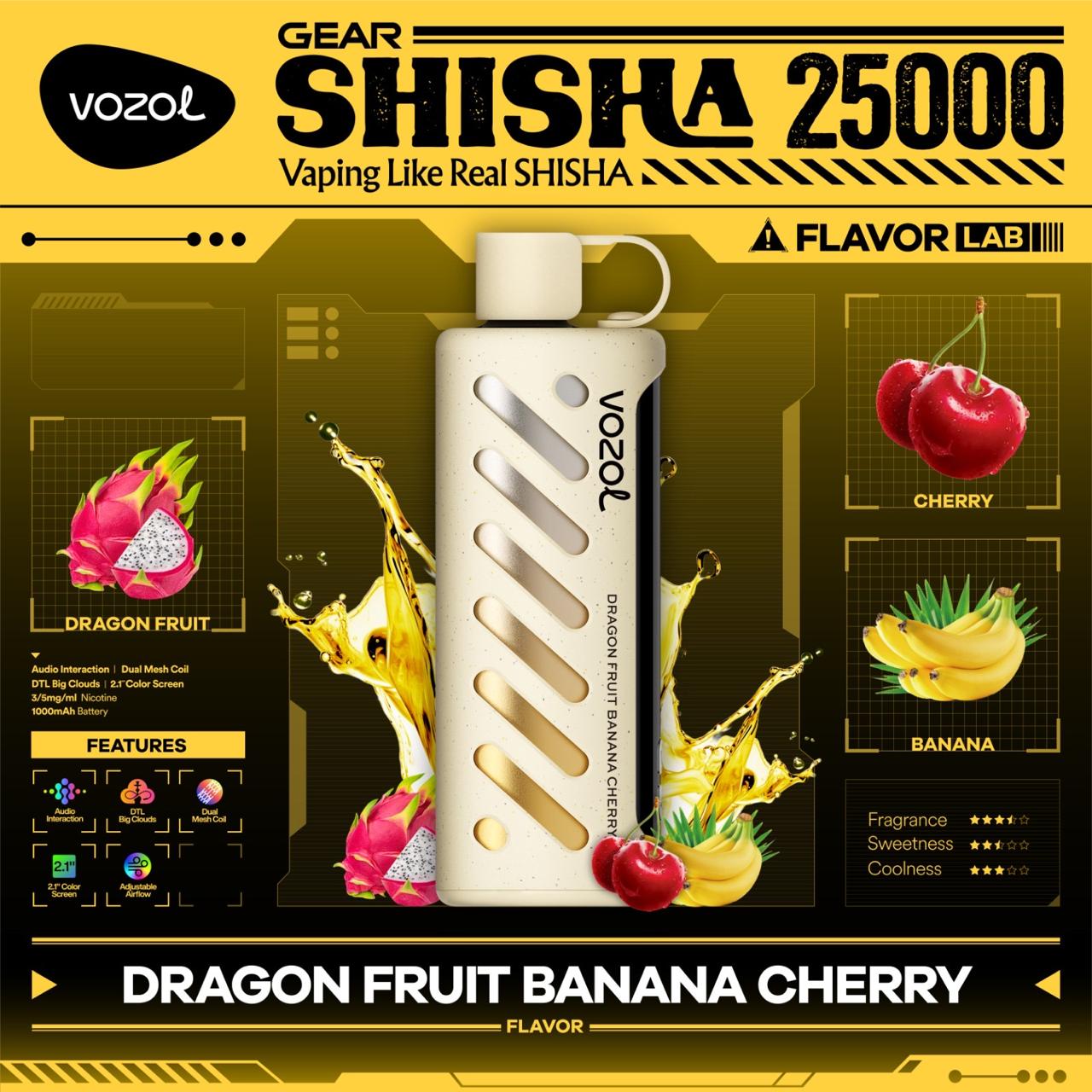 Vozol Gear Shisha 25000 Puffs Disposable Vape – in Dubai, UAE