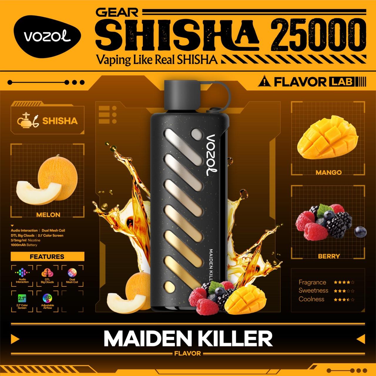 Vozol Gear Shisha 25000 Puffs Disposable Vape – in Dubai, UAE