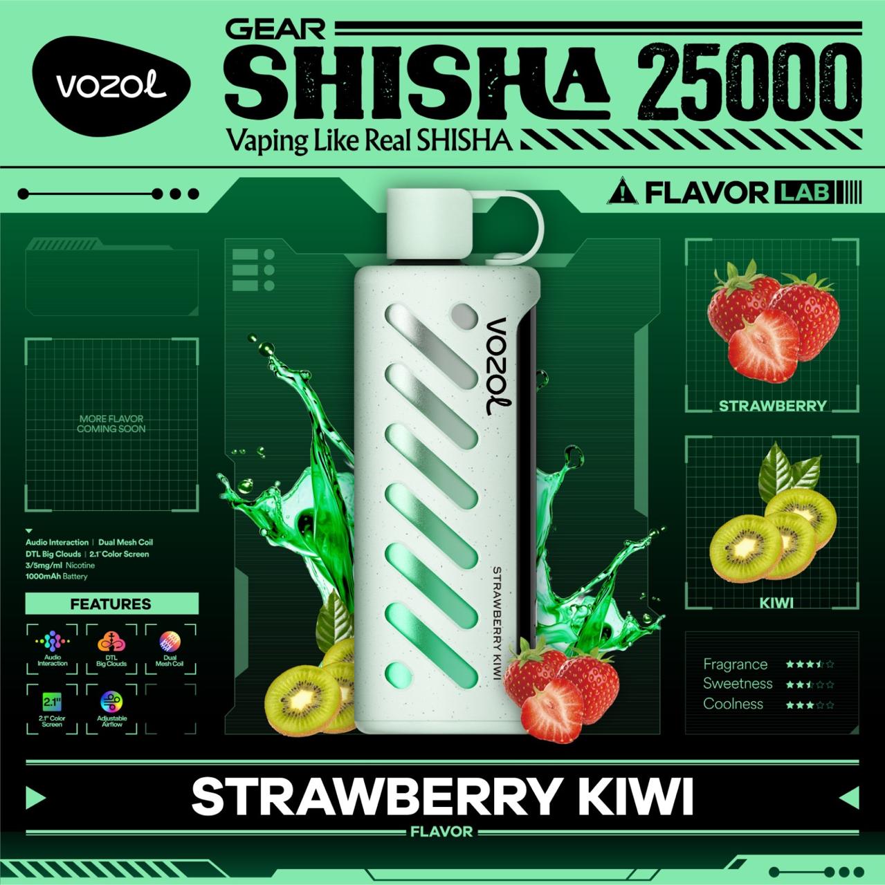 Vozol Gear Shisha 25000 Puffs Disposable Vape – in Dubai, UAE