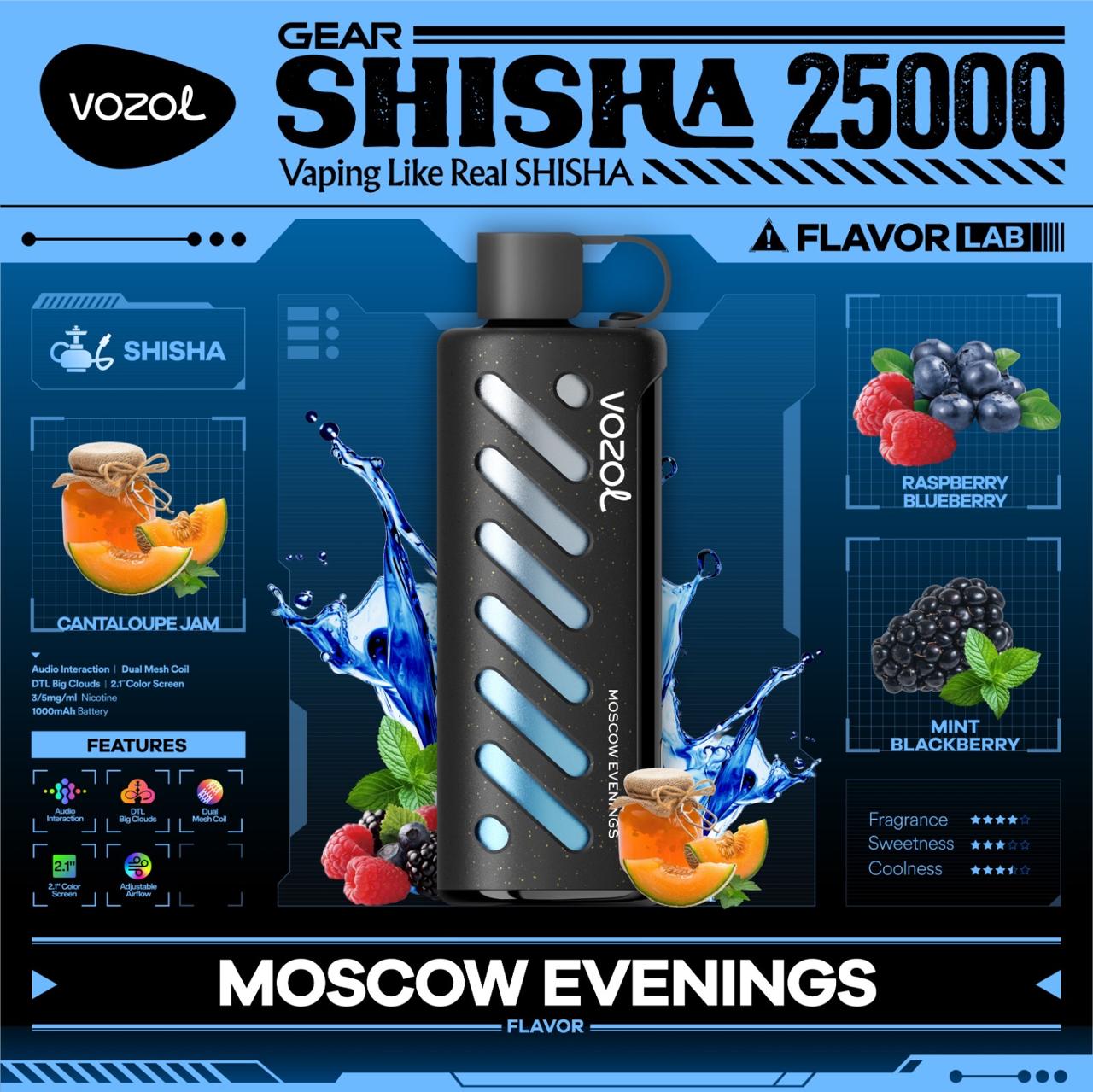 Vozol Gear Shisha 25000 Puffs Disposable Vape – in Dubai, UAE