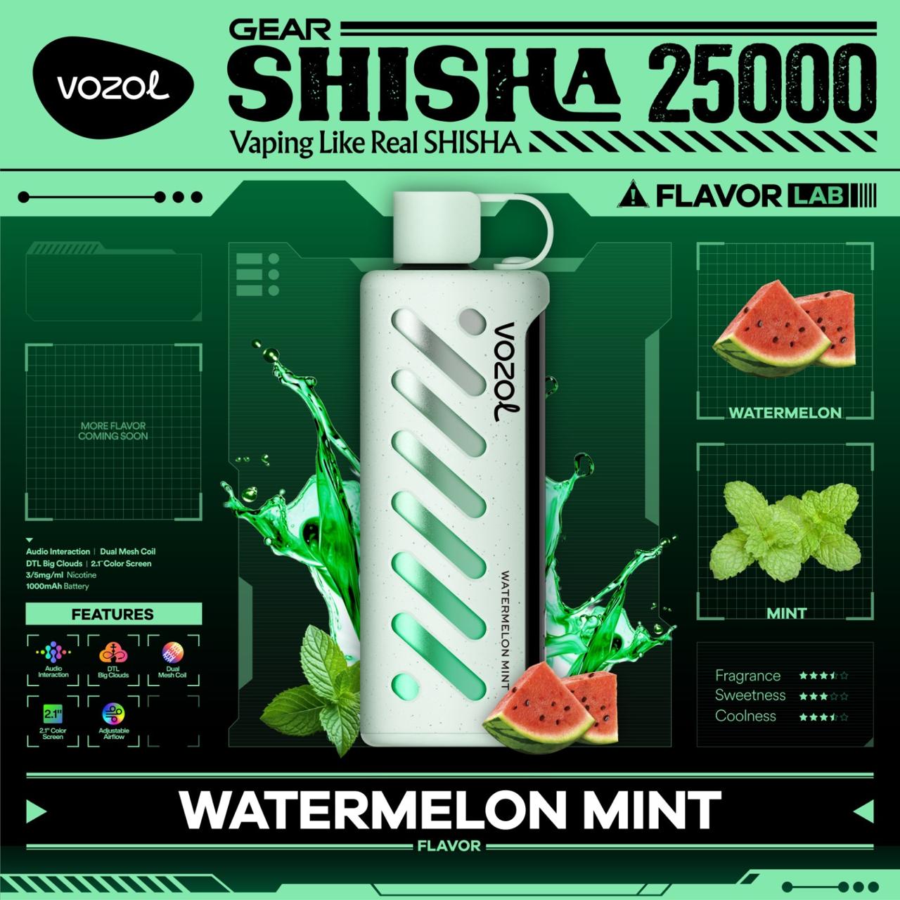 Vozol Gear Shisha 25000 Puffs Disposable Vape – in Dubai, UAE