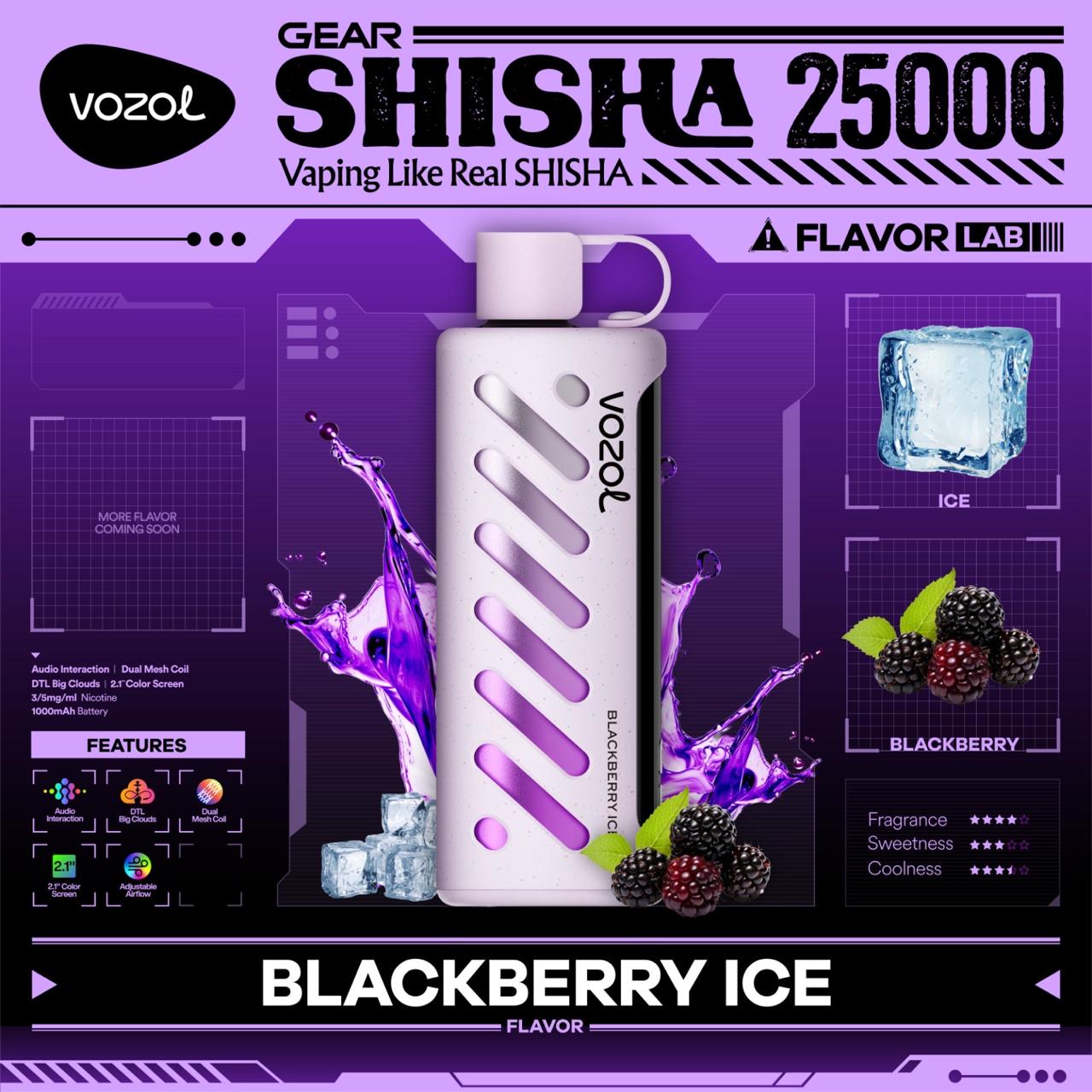 Vozol Gear Shisha 25000 Puffs Disposable Vape – in Dubai, UAE