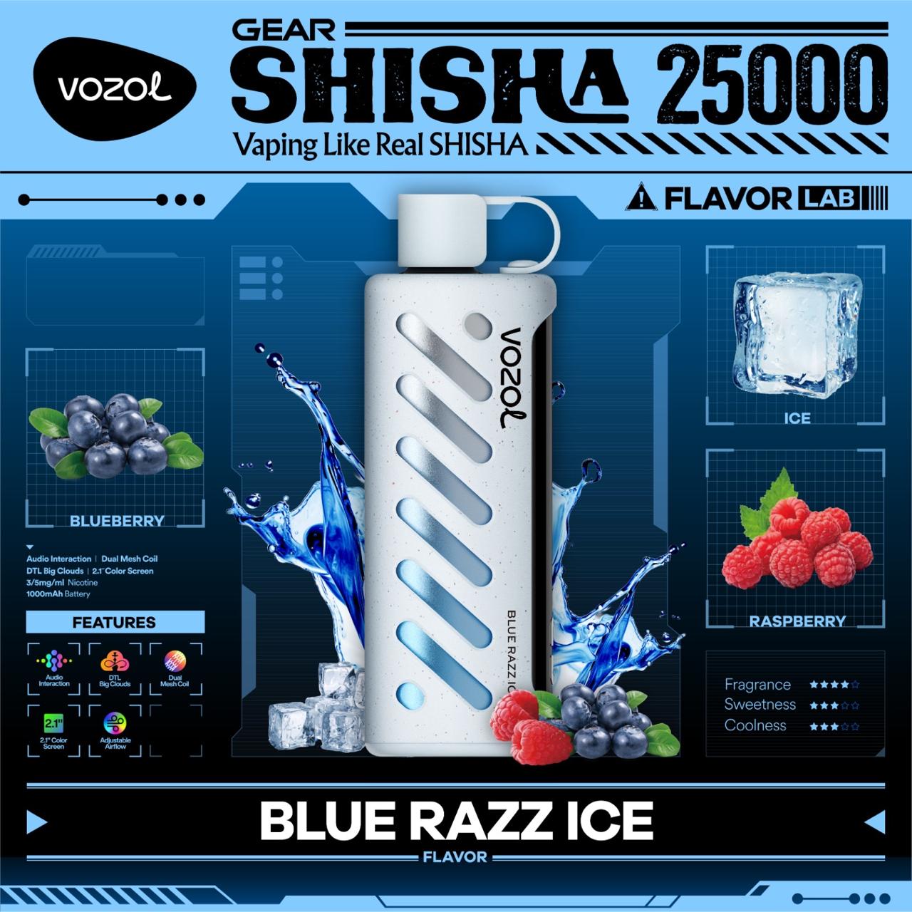Vozol Gear Shisha 25000 Puffs Disposable Vape – in Dubai, UAE