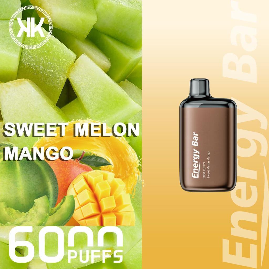KK Energy Bar 6000 Puffs Disposable Vape - Rechargeable Mesh Coil Dubai