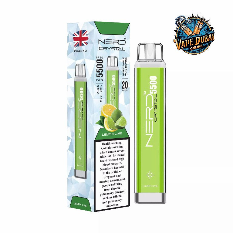 Nerd Crystal 5500 Puffs Disposable Vape | 2% Nic Salt | Dubai UAE