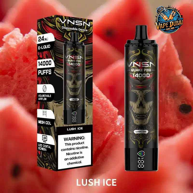VNSN Quake Pro 14000 Puffs Disposable Vape – Rechargeable in Dubai