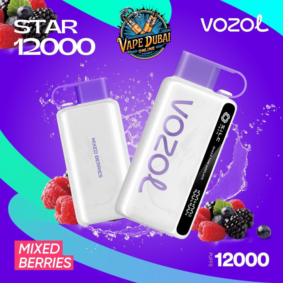 VOZOL STAR 12000 Puffs Vape | Fast Charging & Flavourful Hits