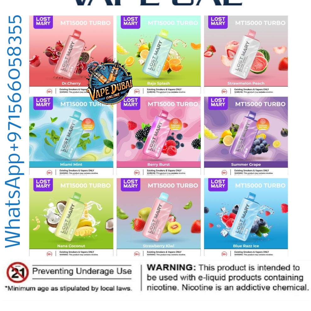 LOST MARY MT15000 Vape | 15K Puffs, Dual Mode, Smart Display UAE