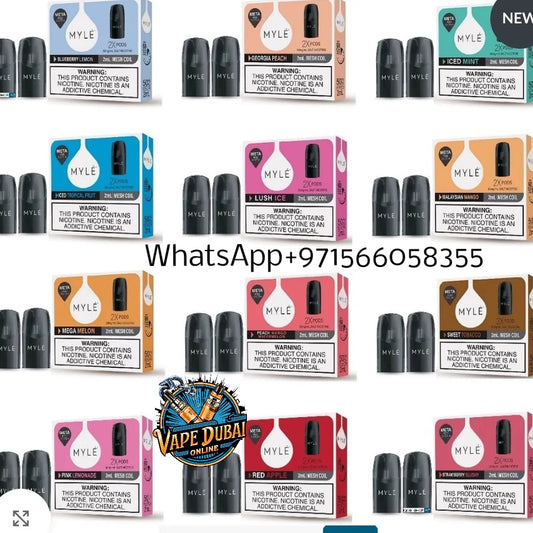 Myle META V5 Pods | 1600 Puffs | Premium Vape Flavors Dubai UAE