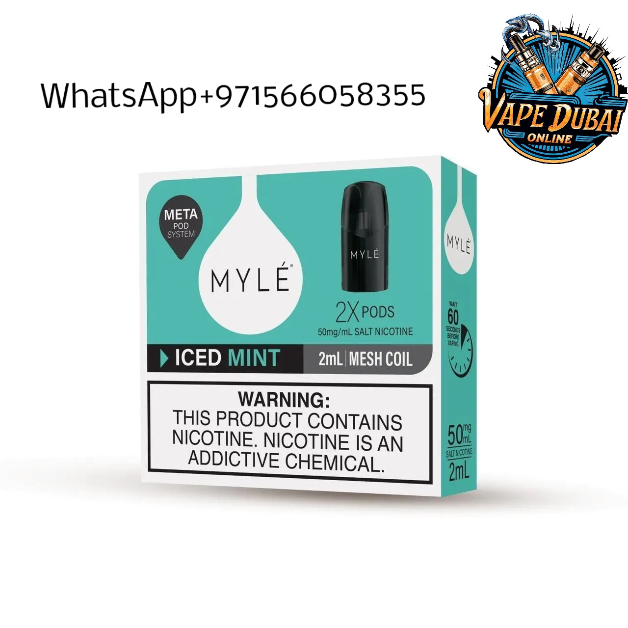 Myle META V5 Pods | 1600 Puffs | Premium Vape Flavors Dubai UAE