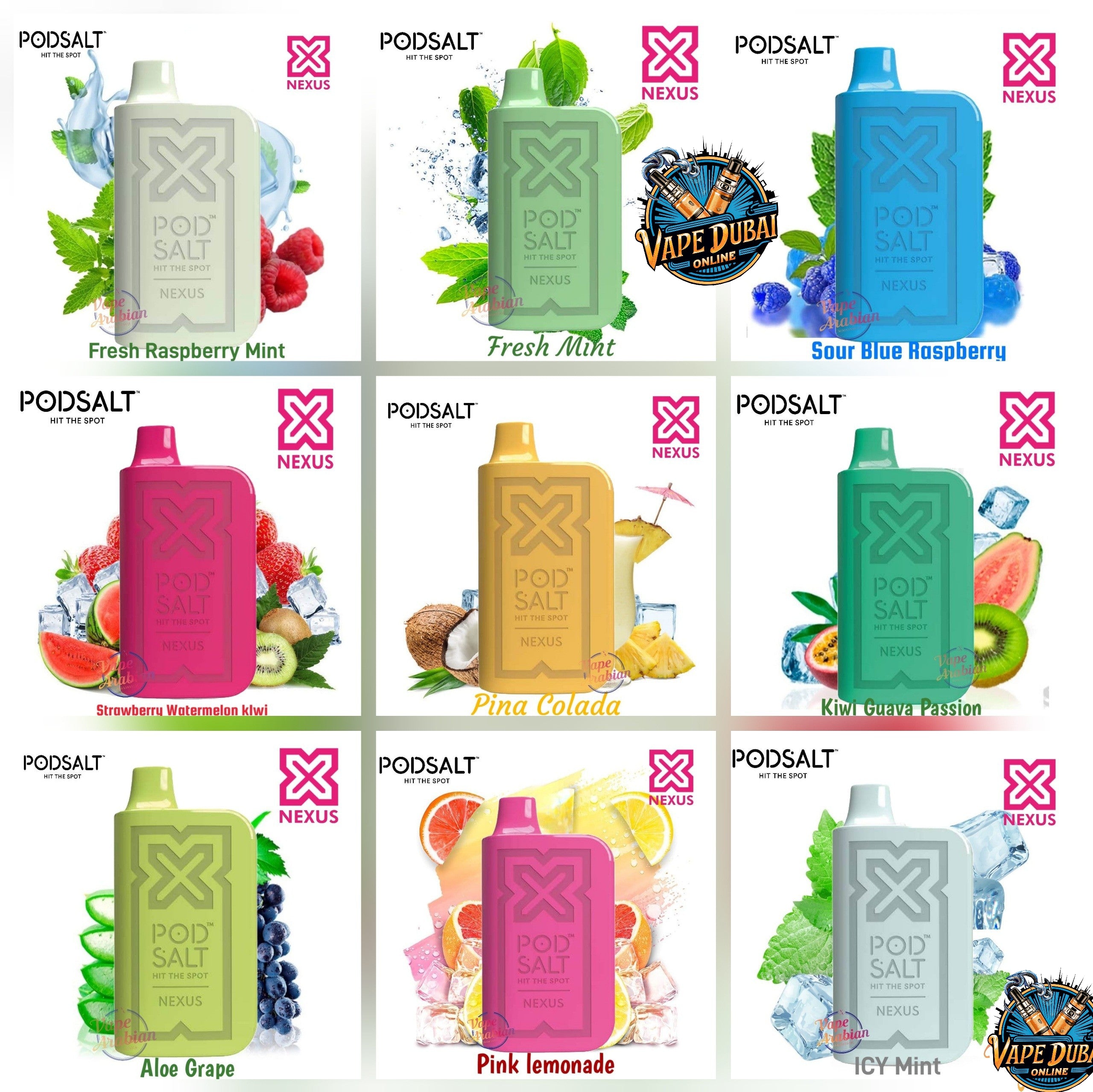 Nexus Pod Salt 6000 Puffs Disposable Vape – 20mg | Dubai UAE