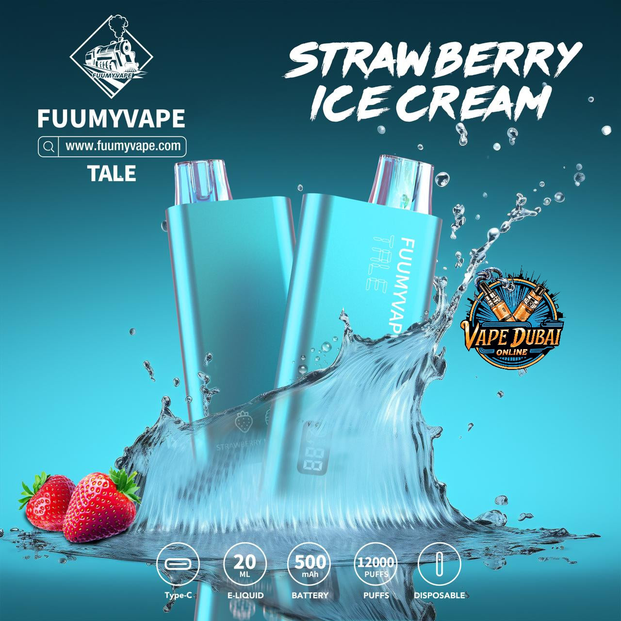 FUUMY VAPE 12000 Puffs Disposable – Best Fruity Flavors in Dubai UAE