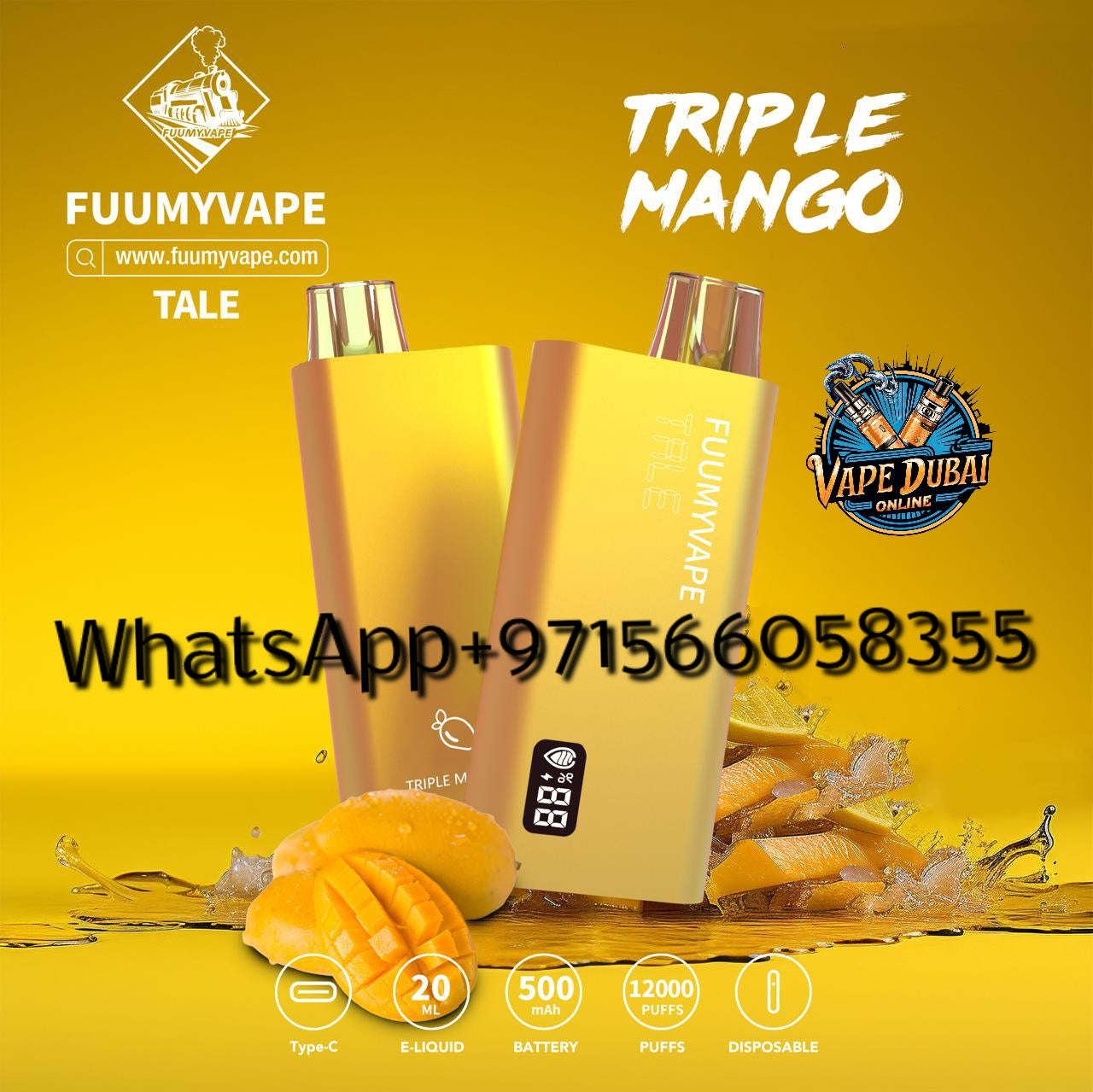 FUUMY VAPE 12000 Puffs Disposable – Best Fruity Flavors in Dubai UAE