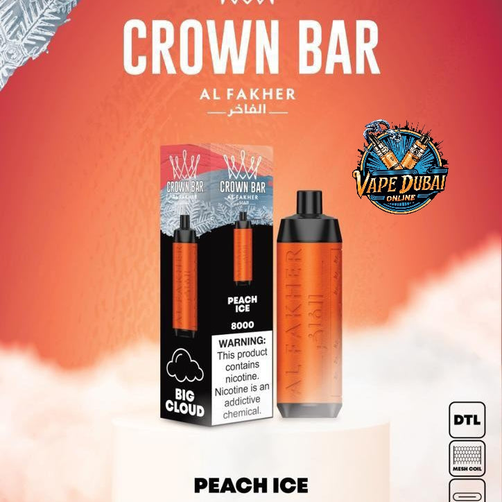 Crown Bar Al Fakher 8000 Puffs Disposable Vape 14ml in Dubai UAE