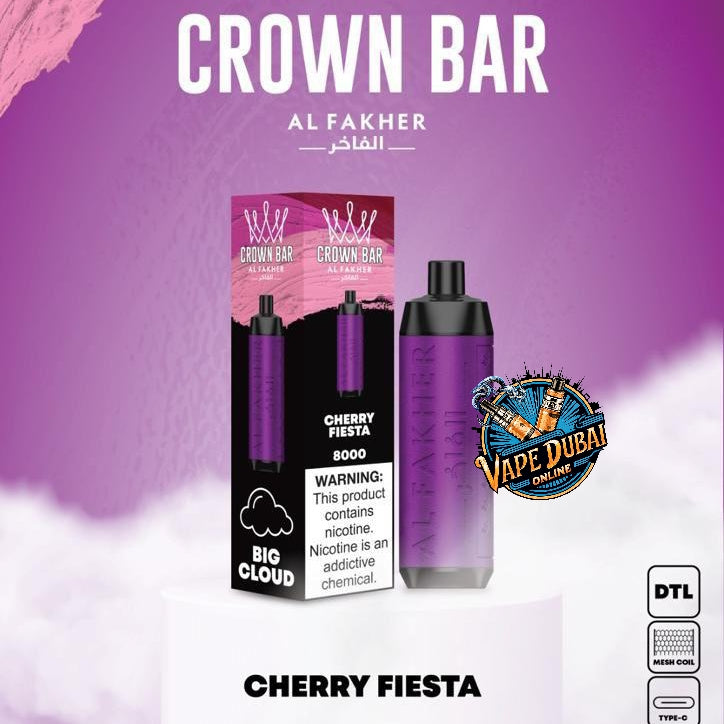 Crown Bar Al Fakher 8000 Puffs Disposable Vape 14ml in Dubai UAE