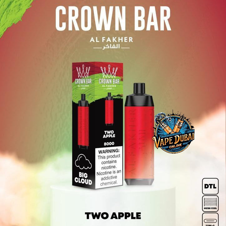 Crown Bar Al Fakher 8000 Puffs Disposable Vape 14ml in Dubai UAE