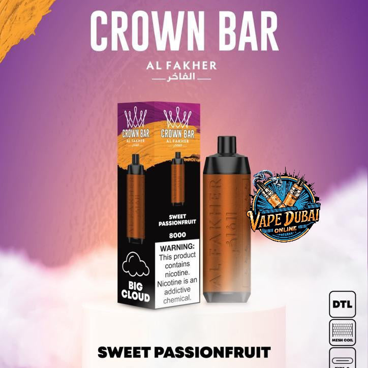 Crown Bar Al Fakher 8000 Puffs Disposable Vape 14ml in Dubai UAE