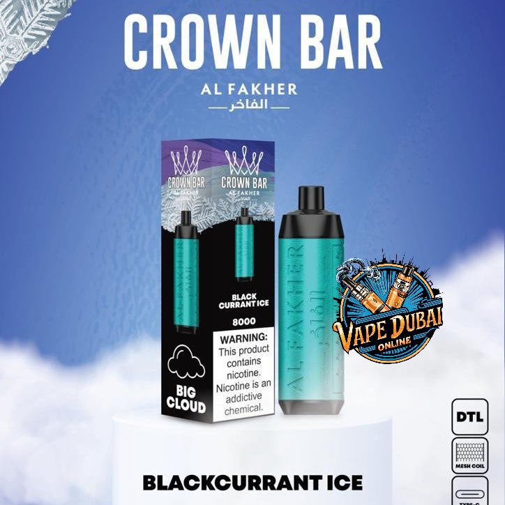 Crown Bar Al Fakher 8000 Puffs Disposable Vape 14ml in Dubai UAE