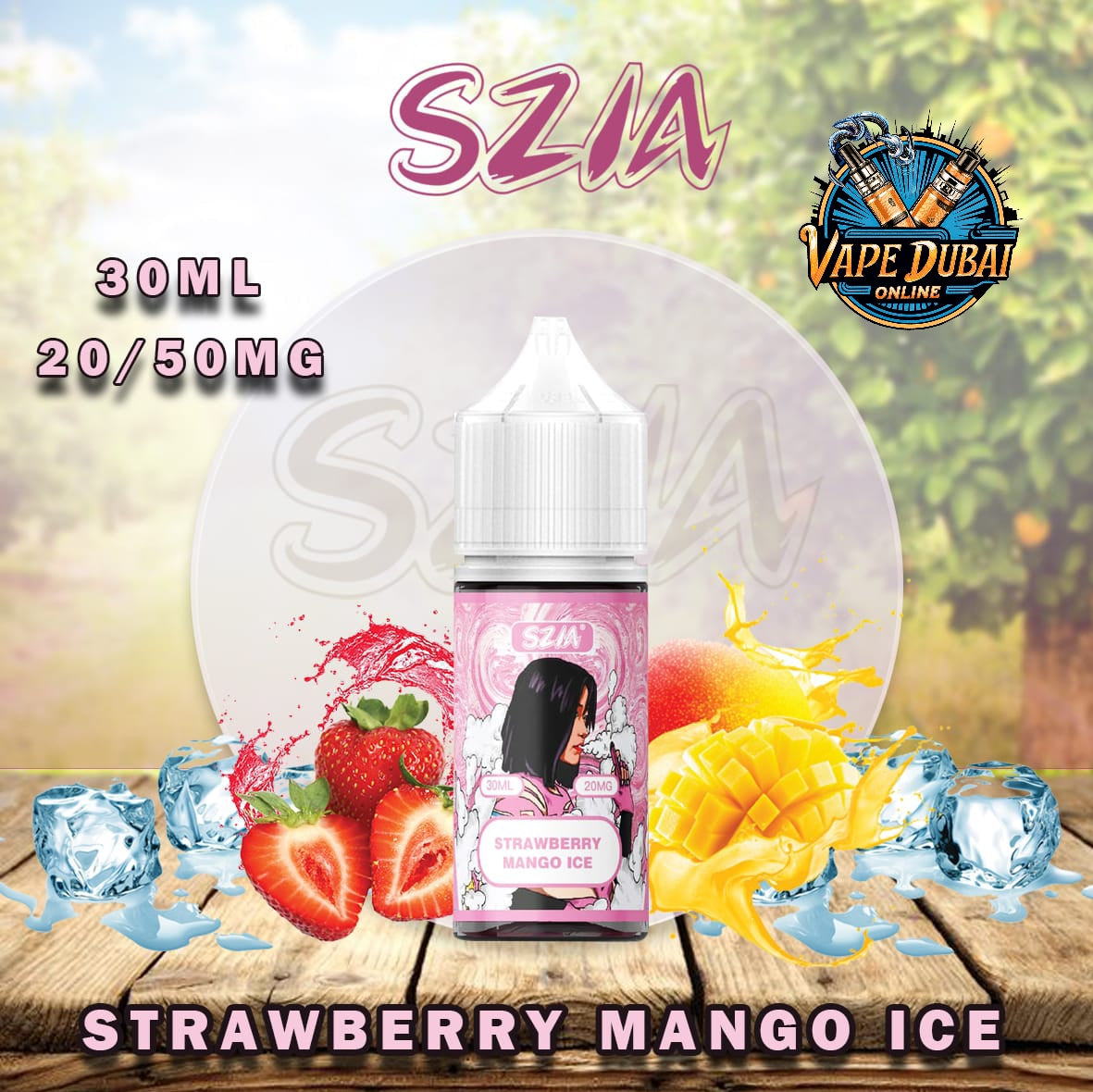 Szia Salt Nic 30ml E-Liquid by Vabar – 20mg & 50mg Dubai Vape