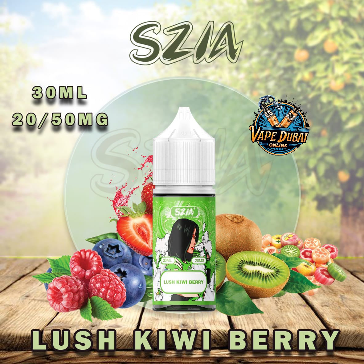 Szia Salt Nic 30ml E-Liquid by Vabar – 20mg & 50mg Dubai Vape