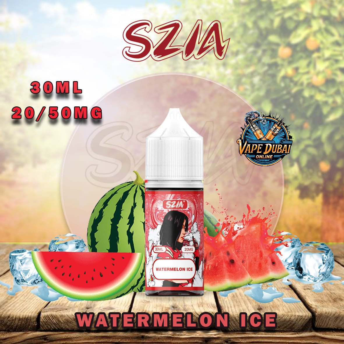 Szia Salt Nic 30ml E-Liquid by Vabar – 20mg & 50mg Dubai Vape