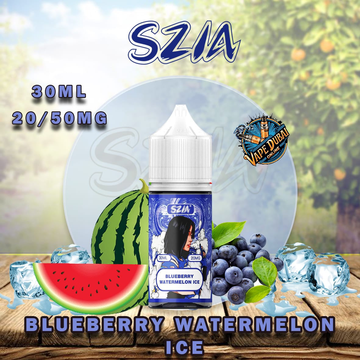 Szia Salt Nic 30ml E-Liquid by Vabar – 20mg & 50mg Dubai Vape