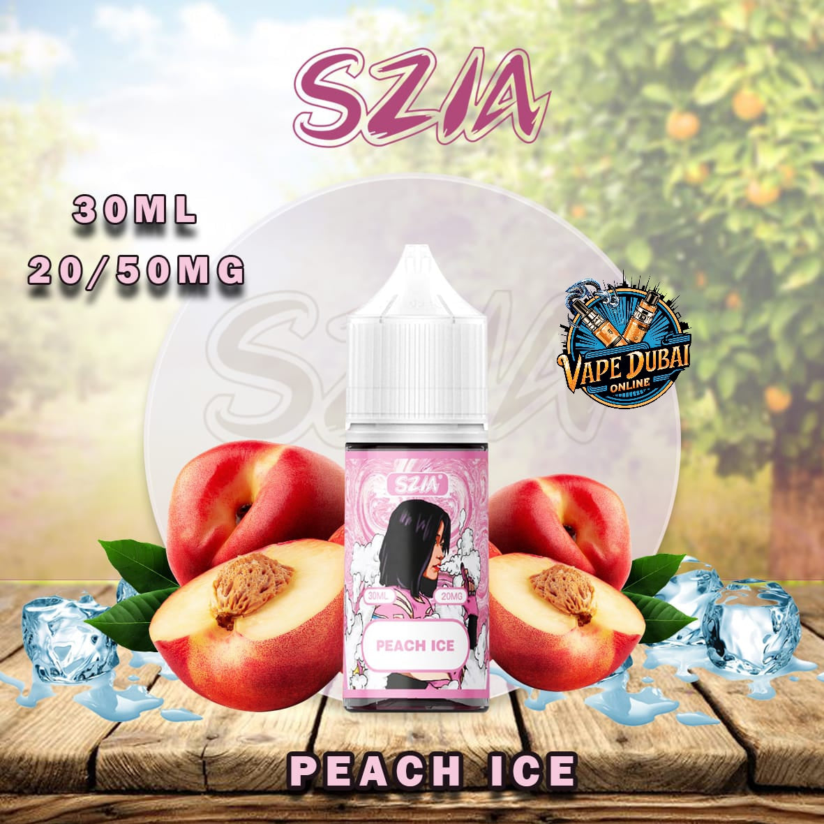 Szia Salt Nic 30ml E-Liquid by Vabar – 20mg & 50mg Dubai Vape