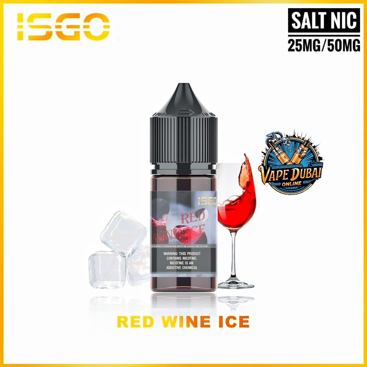 ISGO Salt Nic 30ml E-Liquid 25mg & 50mg – All Flavors in Dubai UAE