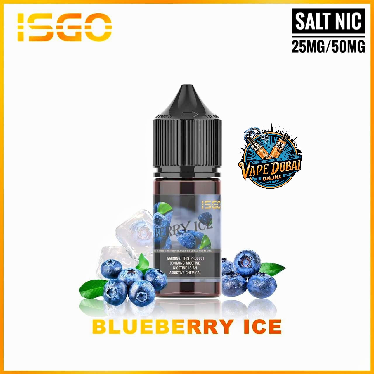 ISGO Salt Nic 30ml E-Liquid 25mg & 50mg – All Flavors in Dubai UAE