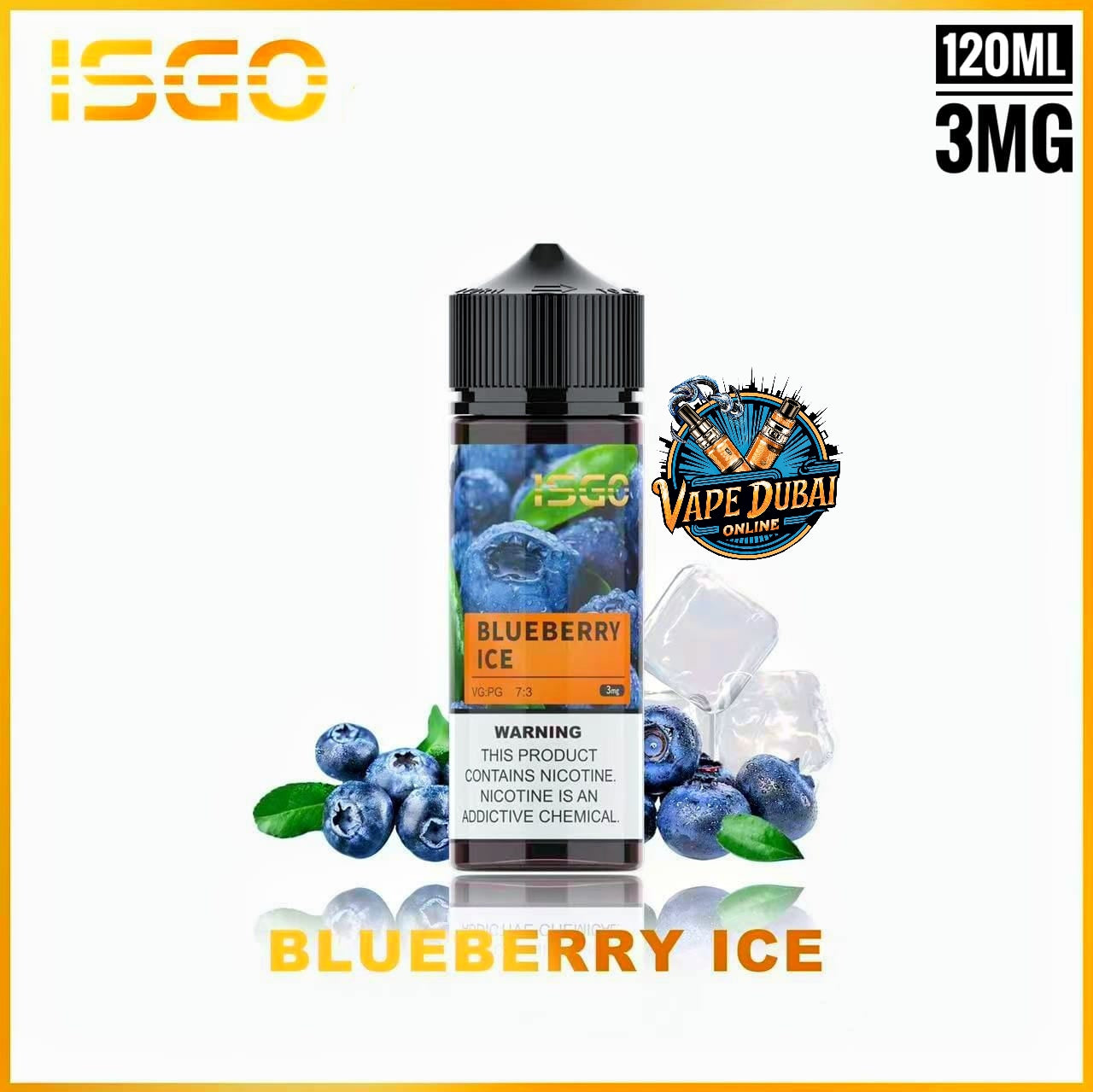 ISGO E-Liquid 120ml 3mg Vape Juice – 15 Flavors | Dubai UAE