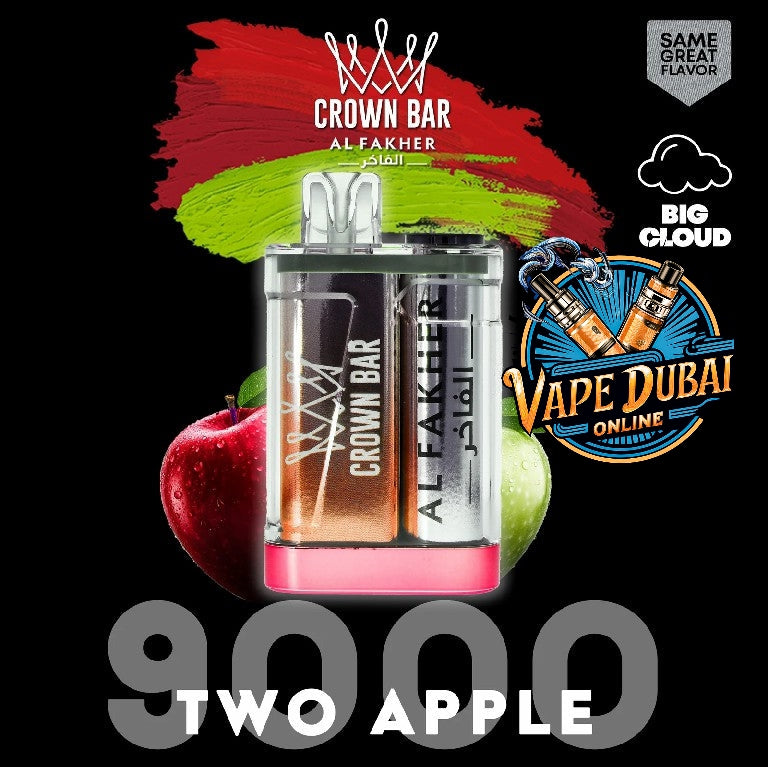 Al Fakher Crown Bar 9000 Puffs Disposable Vape – Crystal Edition UAE