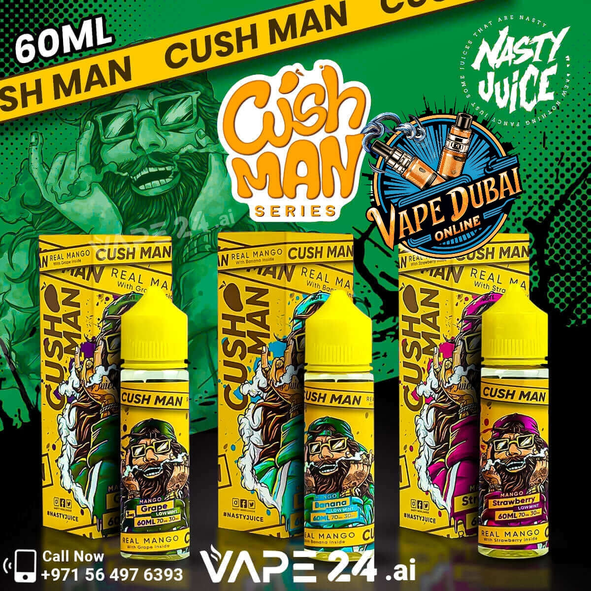 Nasty Cushman Series 60ml Vape Juice – Buy Online in Dubai UAE
