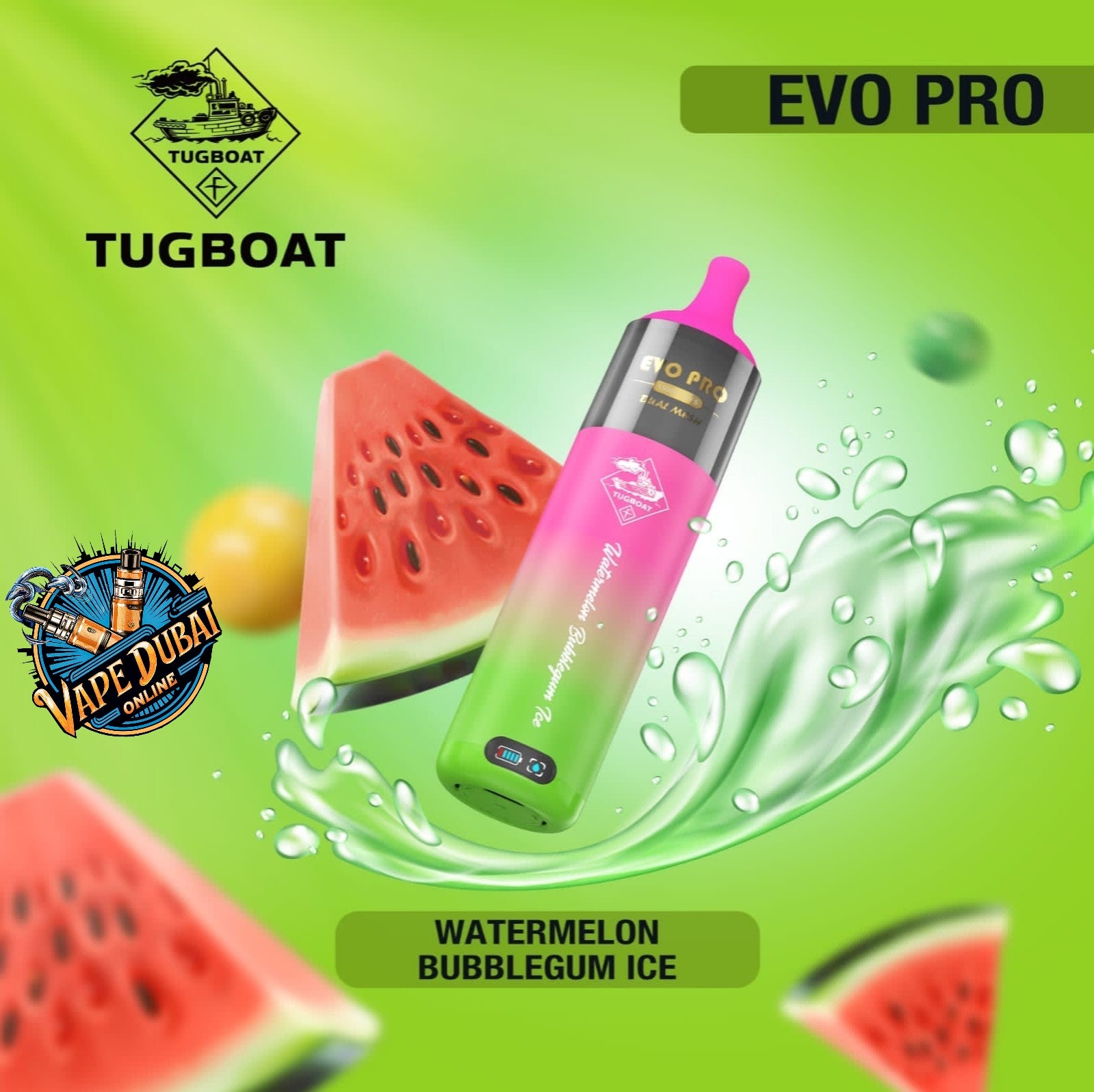 Tugboat EVO Pro 15000 Puffs Disposable Vape 5% Nicotine – Dubai UAE