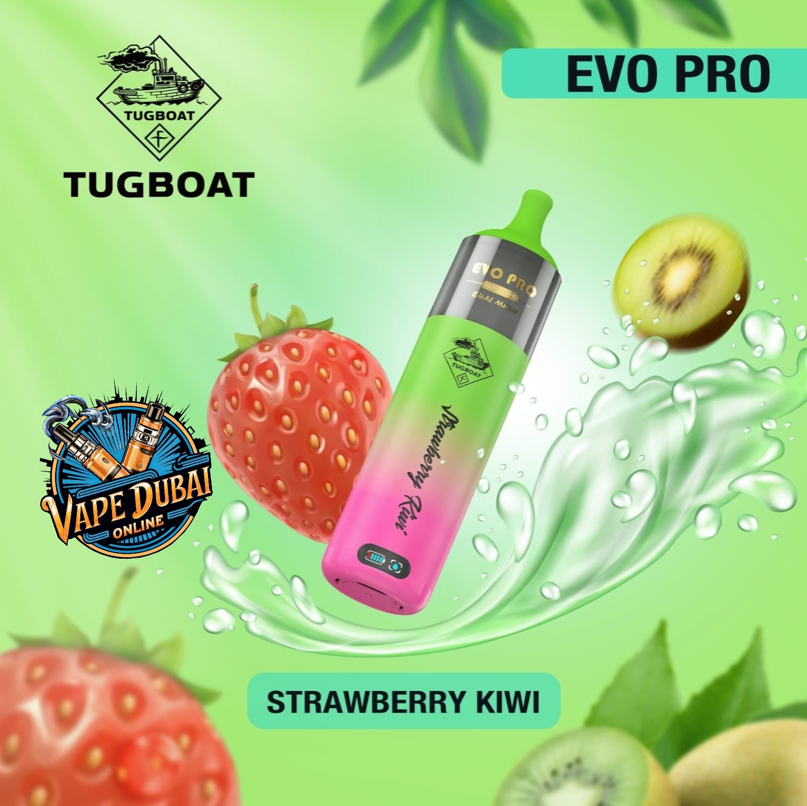Tugboat EVO Pro 15000 Puffs Disposable Vape 5% Nicotine – Dubai UAE