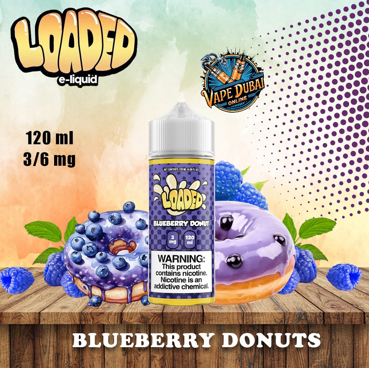 Loaded E-Liquid 120ml (3mg) by Ruthless – Premium Vape Juice Dubai UAE