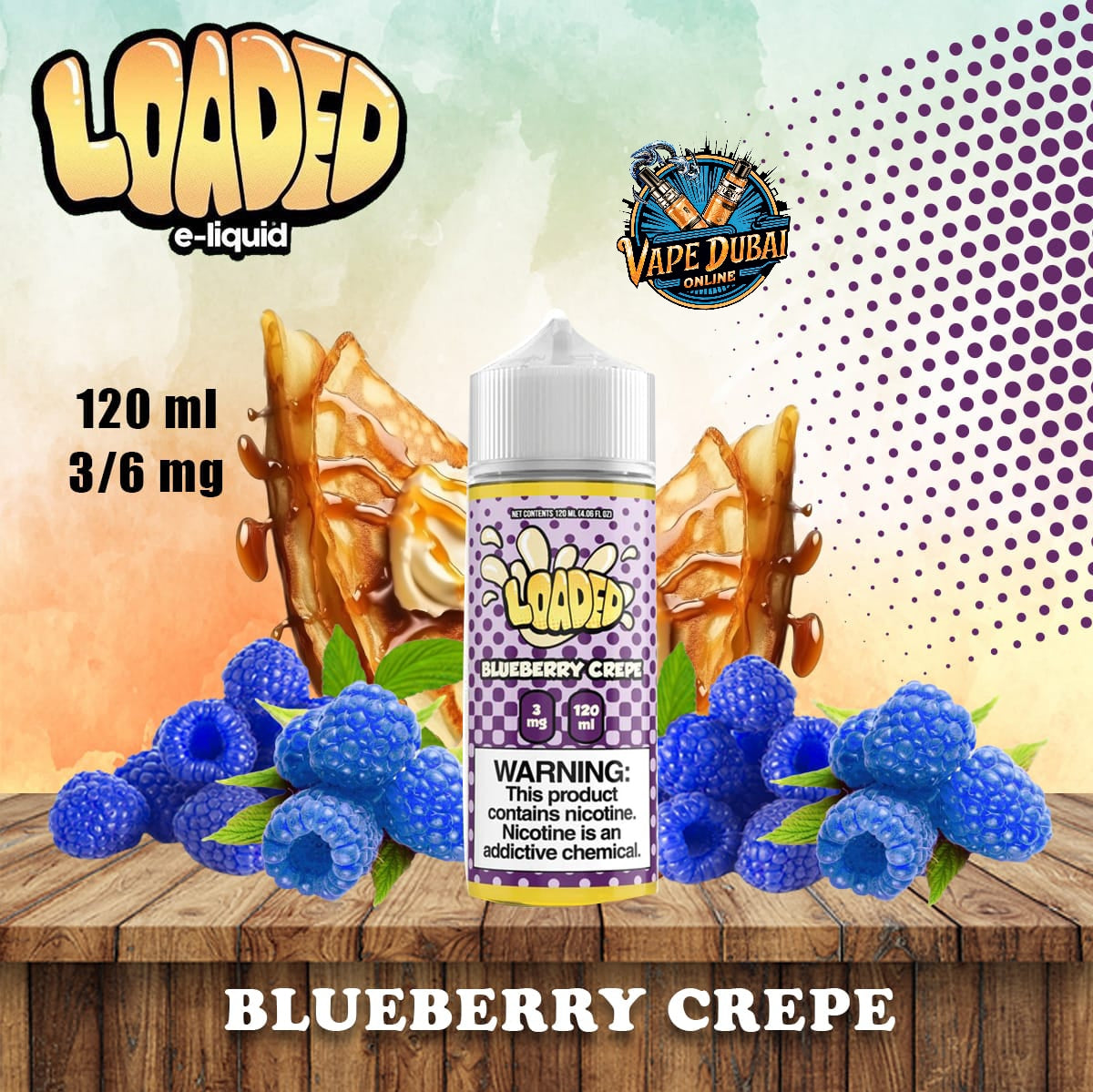 Loaded E-Liquid 120ml (3mg) by Ruthless – Premium Vape Juice Dubai UAE