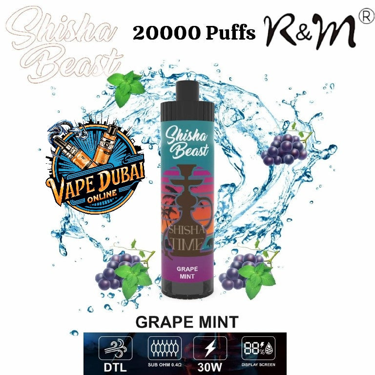 R&M Shisha Beast 20000 Puffs Vape | Buy Disposable Vape in Dubai