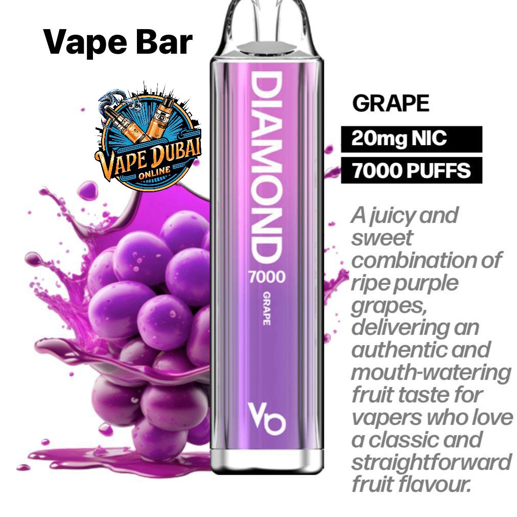 Vapes Bars Diamond 7000 Puffs Disposable Vape – Dubai UAE