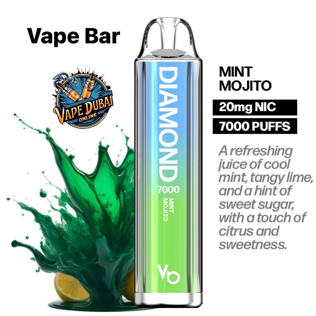 Vapes Bars Diamond 7000 Puffs Disposable Vape – Dubai UAE