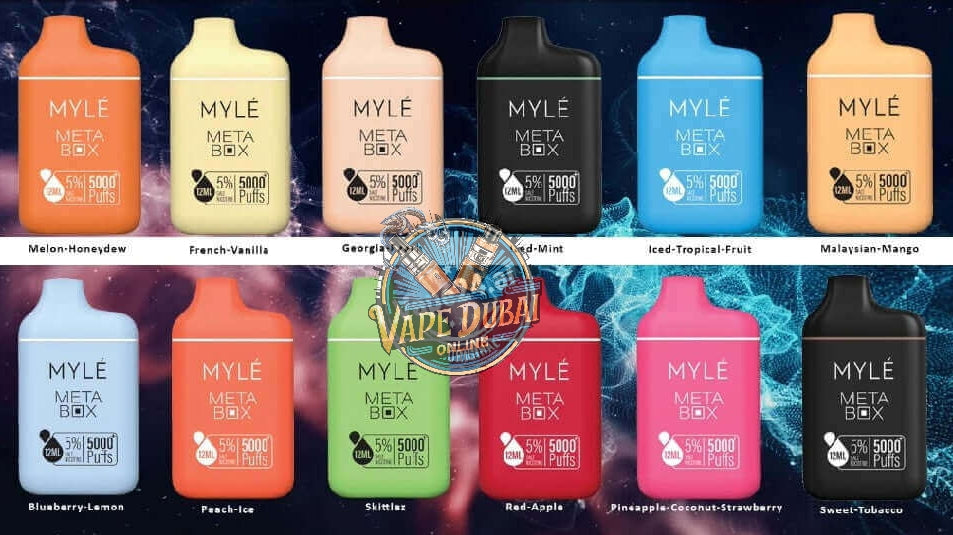 Buy MYLE Meta Box 5000 PUFFS 5% Disposable Vape in Dubai UAE