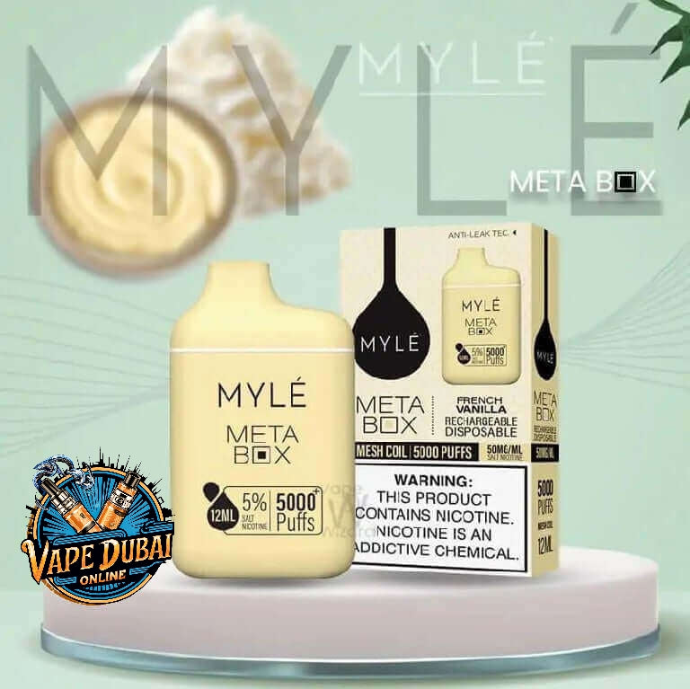 Buy MYLE Meta Box 5000 PUFFS 5% Disposable Vape in Dubai UAE