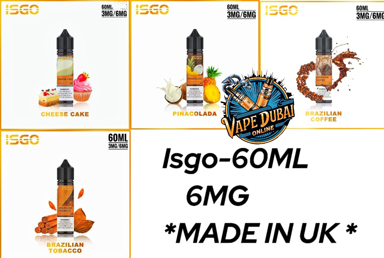 ISGO 60ML E-Liquid 6mg – Premium Vape Juice in Dubai UAE