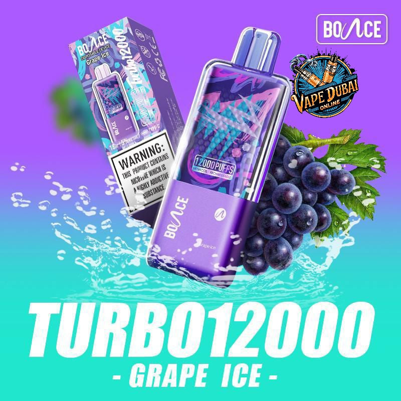 Bounce Turbo 12000 Puffs Disposable Vape – 5% Nicotine Dubai UAE