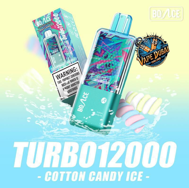 Bounce Turbo 12000 Puffs Disposable Vape – 5% Nicotine Dubai UAE