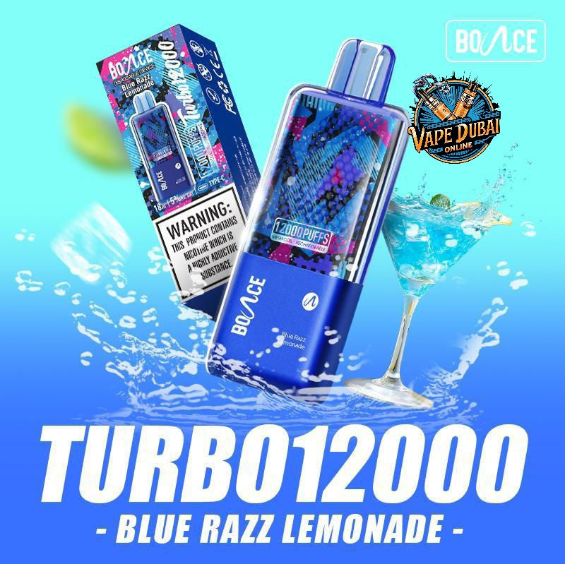 Bounce Turbo 12000 Puffs Disposable Vape – 5% Nicotine Dubai UAE
