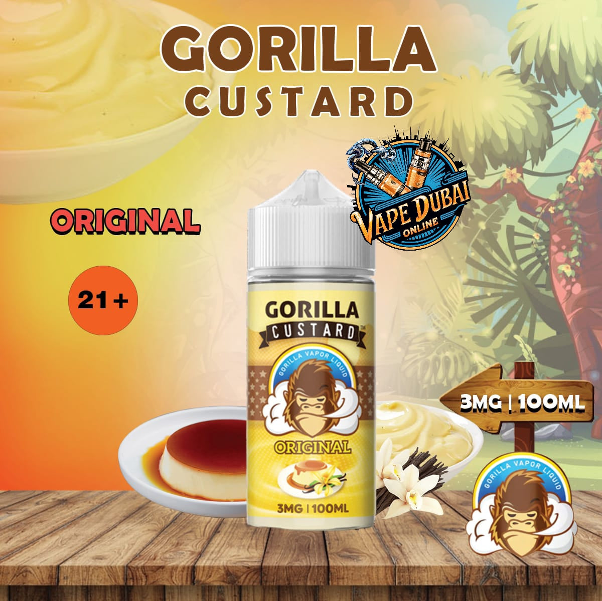 GORILLA E-Liquid 3mg 100ml – Premium Vape Juice in Dubai UAE