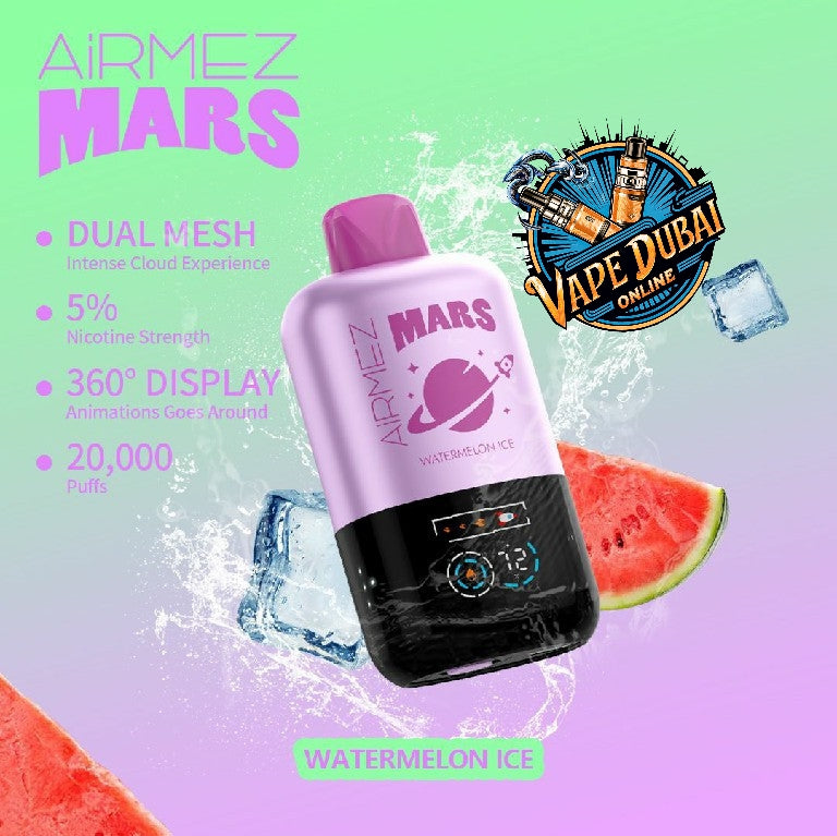 Airmez Mars 20000 Puffs Vape | Rechargeable Disposable in Dubai