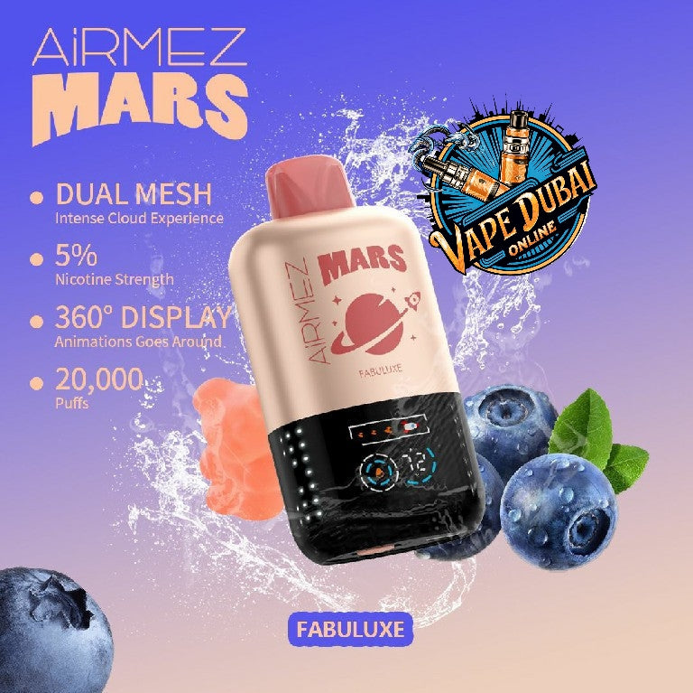 Airmez Mars 20000 Puffs Vape | Rechargeable Disposable in Dubai