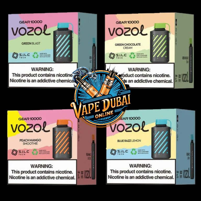VOZOL Gear 10000 Puffs Vape – Green Blast, 5%, Type-C | Dubai, UAE